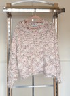She + Sky Damen flauschiger Strickpullover Gr. M/L Kuschelpullover grau