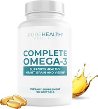 PUREHEALTH Research Complete Omega 3 Fish Oil Softgels - Omega-3 Fatty Acid