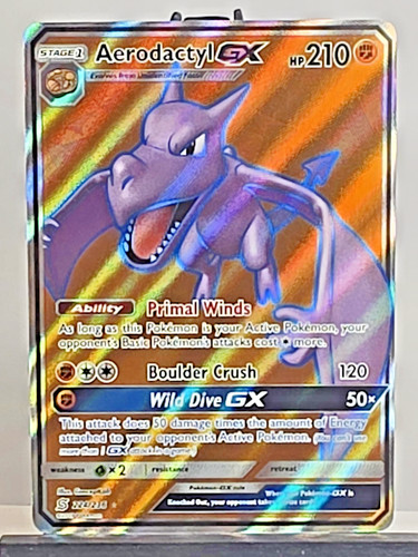 Aerodactyl GX (Full Art) #224/236 (Holo) (NM) SM - Unified Minds SM11 Pokemon