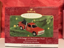 Hallmark 2000 All American Trucks 1978 Dodge Red Express Truck Series Ornament