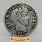 1898 Barber Silver Dime, 90% Silver - #C61222NQ