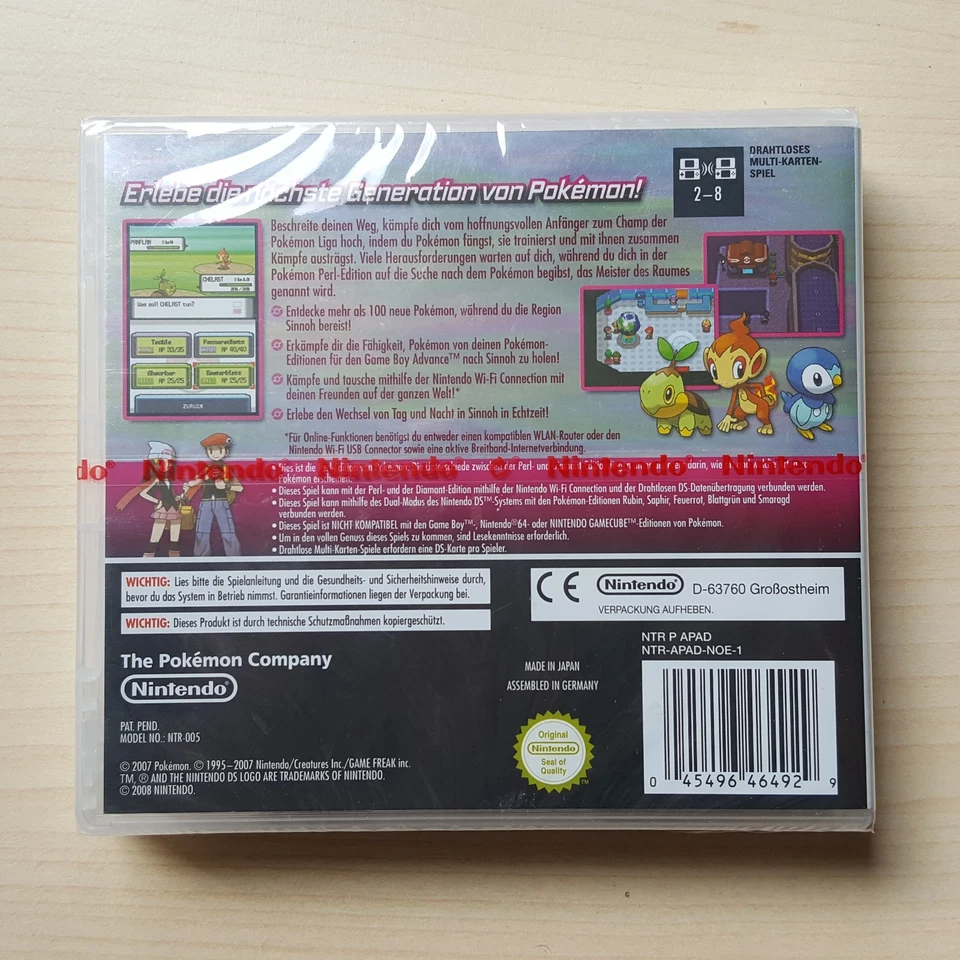 Pokemon Perl Edition NEU SEALED RED STRIPE Nintendo DS Spiel in Box OVP - Bild 2 von 4
