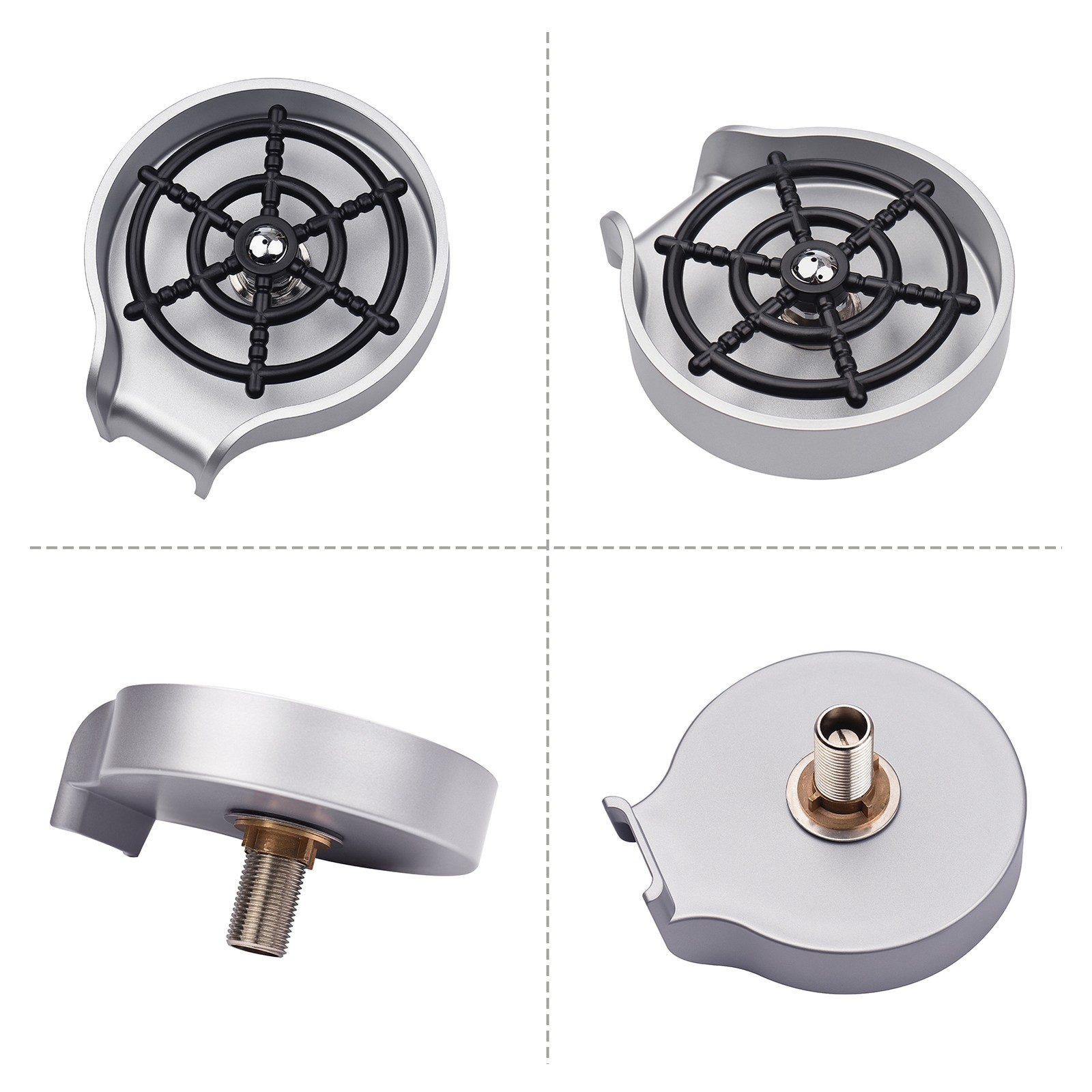B- Glass Rinser For Kitchen Sink Bottle Cups Washer For Sink Attachment Bar