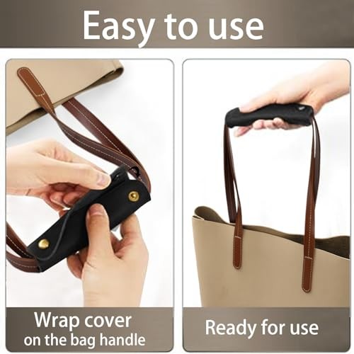 PU Leather Luggage Handle Wraps, Travel Bag Handle Cover, Wallet Handle - Picture 3 of 5