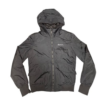 Bench Lightweight Hooded Jacket Women's Full Zip  Black Athleisure NWT