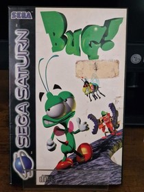 Bug! Sega Saturn Complete PAL With Acrylic Protective Case
