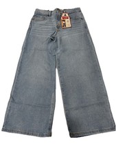 Levi Strauss Signature Girls' Baggy Wide Leg Jeans Jargon Reg 10