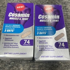 Lot Of 2 New Cosamin Nutramax Muscle  Joint Supplement 144 Total exp 03/26 Free