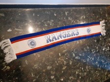 SCIARPA SCARF VINTAGE FOOTBALL RANGERS GLASGOW SCOTLAND