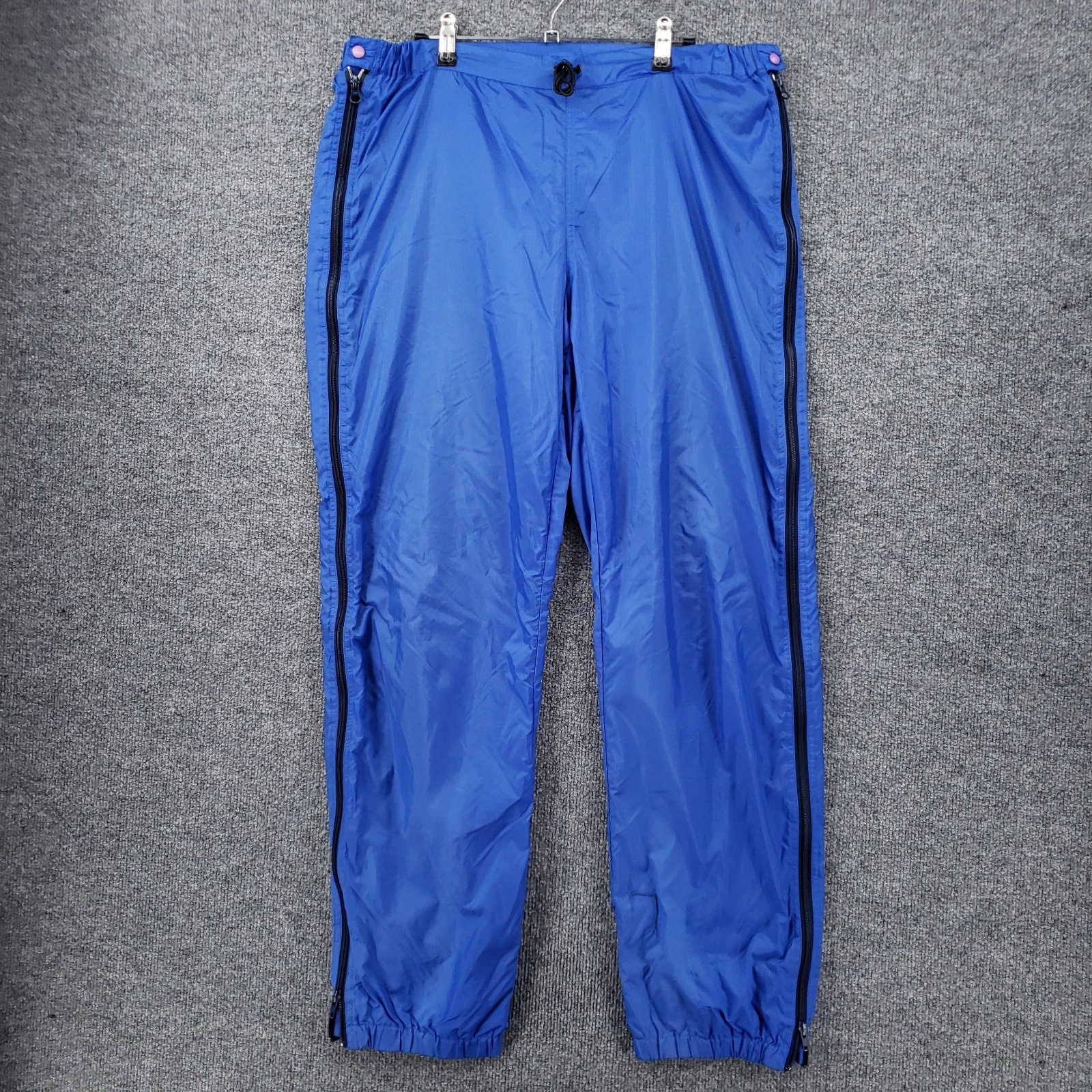 VINTAGE Patagonia Capilene Pants Mens L Large Blue Base Layer Side Zip Ski