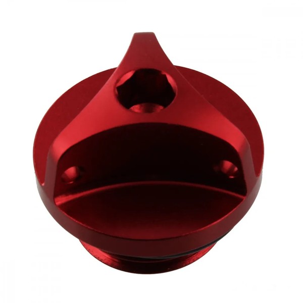 ÖLeinfüLlschraube M20X2.5Mm Alu Rot FüR Yamaha RD 350 LCN Ypvs Bj. 1986-1989-image