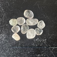 Clear Quartz Tumbled Gemstone Pebbles 2.8 OZ
