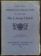 J. Amory Haskell Collection of American Antiques Part Two - 1944 Auction Catalog