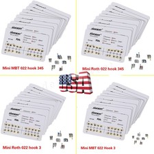 Dental Orthodontic Bracket Braces Roth/MBT 022" Slot 3/345 hooks Metal sale