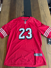 Stitched Nike San Francisco 49ers Christian McCaffrey 23 Red XL NFL Jersey