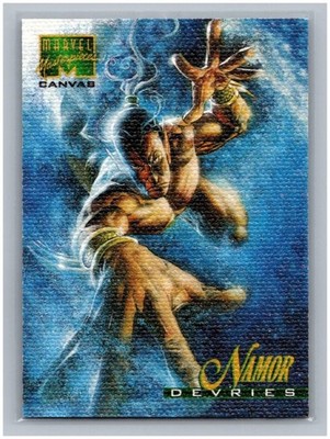 1995 Marvel Masterpieces Namor Canvas #14 Insert SP Trading Card DeVries Art