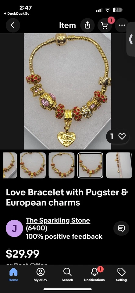 Pulseras y dijes Pugster todo esto mostrado por $200.00. ¡No se deslustrará! Foto 4 de 4