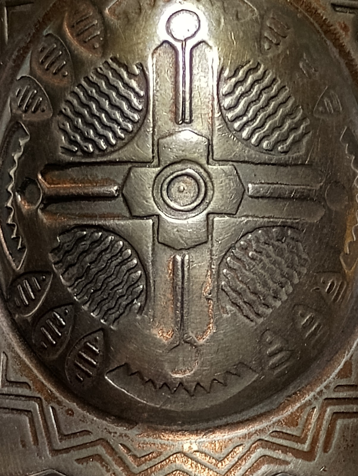 Vintage Solid Copper Native American Storyteller … - image 6