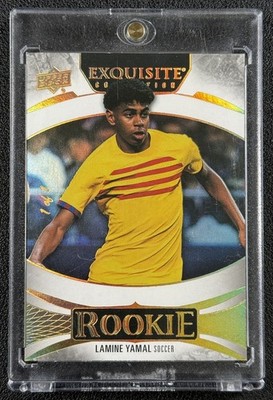 1/1 LAMINE YAMAL 2025 UPPER DECK UD EXQUISITE COLL ROOKIE GOLD SPECTRUM TRUE 1/1