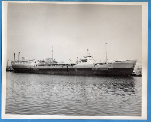 1940-50s Tanker SS Mai Bente 8x10 Original Photo #2