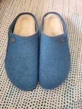 Nowe chodaki BIRKENSTOCK Zermatt turkusowe niebieskie ścinane wsuwane rozmiar 11 41 