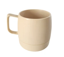 Classic Dinex Beige Insulated Mug #1197 Made In USA Vintage Plastic Coffee Cup