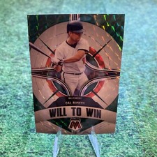 2022 Mosaic Baseball Cal Ripken Green Mosaic Will To Win Card WW-12