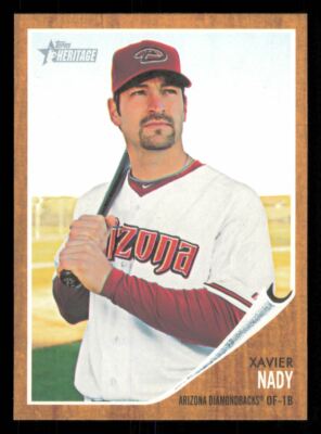 2011 Topps Heritage #240 Xavier Nady Arizona Diamondbacks