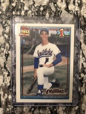1991 Topps - #471 Mike Lieberthal (RC) ERROR CARD (Bad Print)
