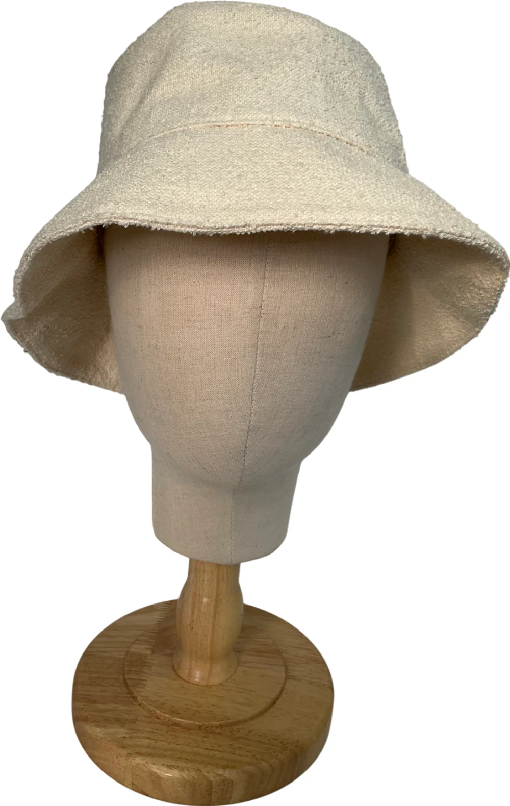 Helen Kaminski Cream Mavie Bucket Hat One Size
