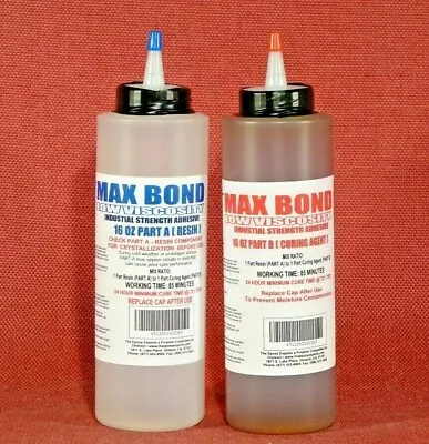 MAX BOND LOW VISCOSITY Epoxy Marine Grade 4 Boat Building, Sealer, Fiberglassing Resin, Strong Glue