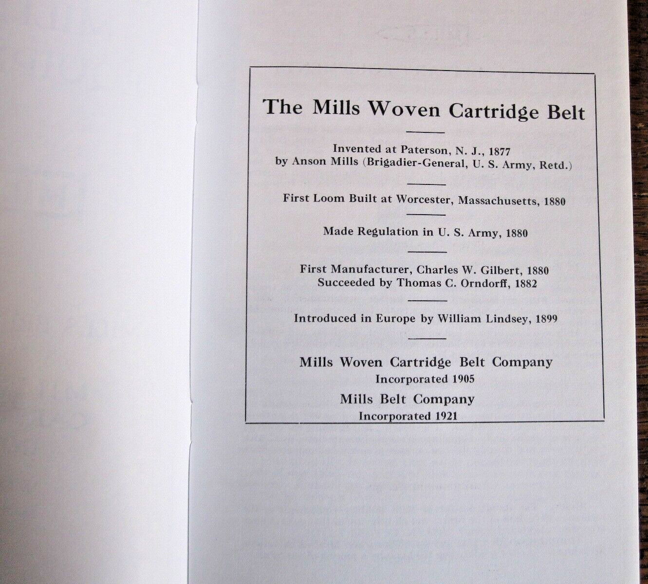 Mills Label R Print Reprint - MILLS WOVEN MILITARY EQUIPMENTS by Ordnance Chest | eBay