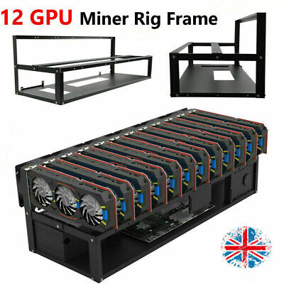 Buy 12 GPU Miner 12 GPU 29in Mining Rig Frame Computer Case For Ethereum RVN LTC LI