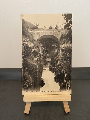 Vintage Postkarte Env. De Cauterets - Le Pont d'Espagne, Frankreich, Brücke
