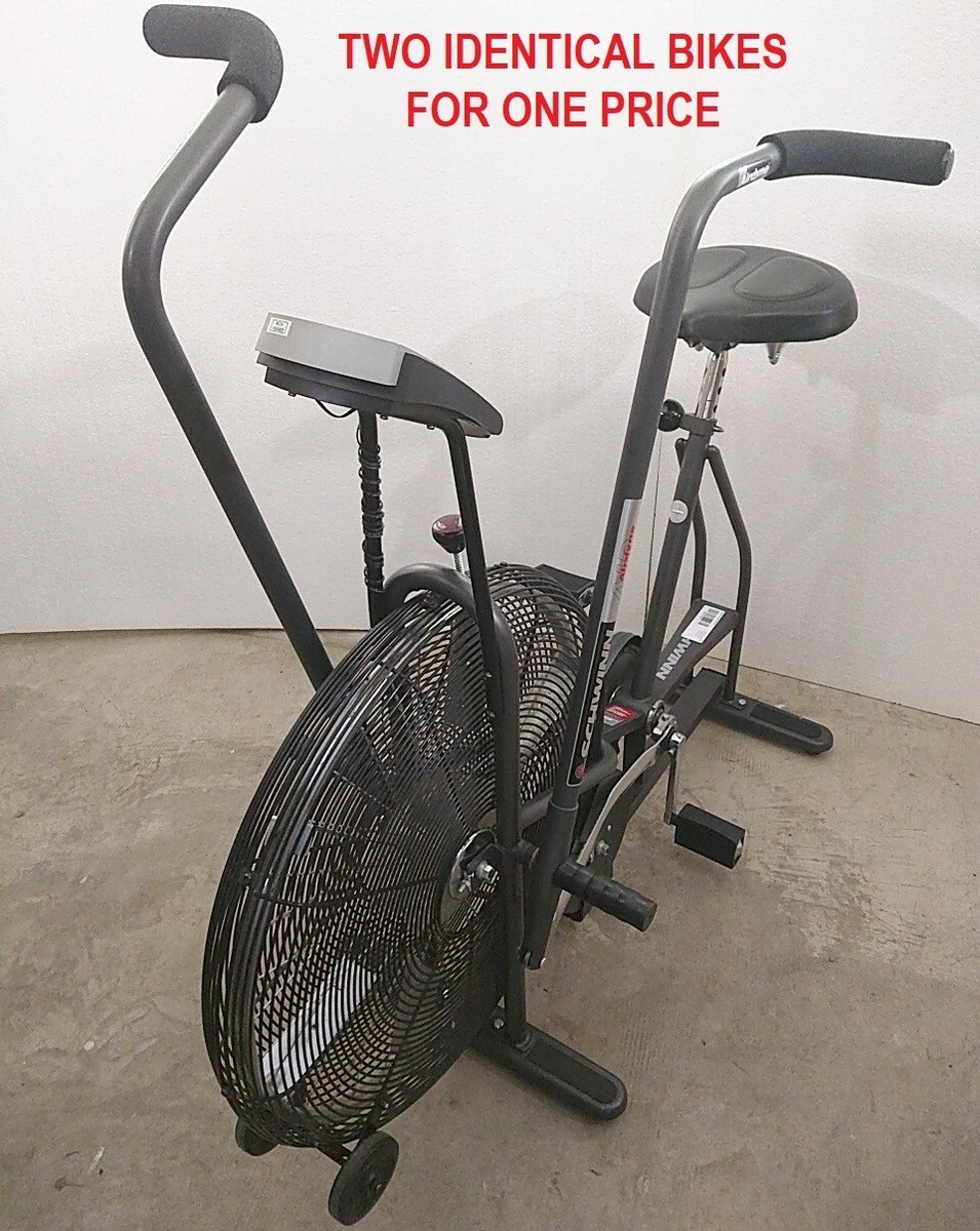 LOT 2X SCHWINN AIRDYNE AD4 UPRIGHT WIND AIR RESISTANCE