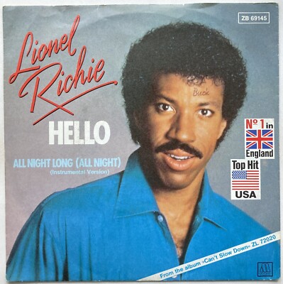Lionel Richie - Hello - 7'' near mint