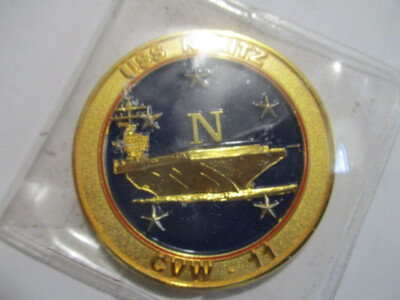 1 Pc 2 5/8'' Diameter  Uss Nimitz Tiger Cuise 2005 Coin Operation Iraqi Freedom!