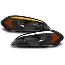 Topline For 2006-2013 Impala Sequential LED Strip Headlights - Black