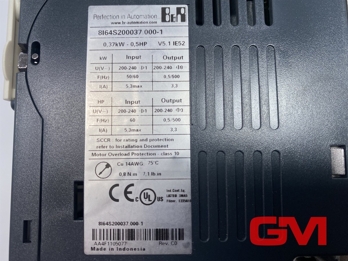 B&R Inverter Module 8I64S200037.000-1 Acoposinverter 0,37kW