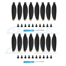 16pcs Gold Low-Noise Propellers Foldable Drone Props Blades for DJI Mavic Mini