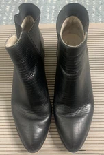 House of Harlow 1960 Size 37 US 6.5 Black Leather Booties