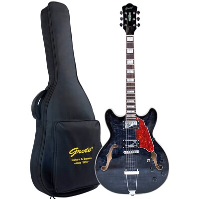 Grote Electric Guitar Semi-Hollow Body 335-YS-HW Style Full-Size