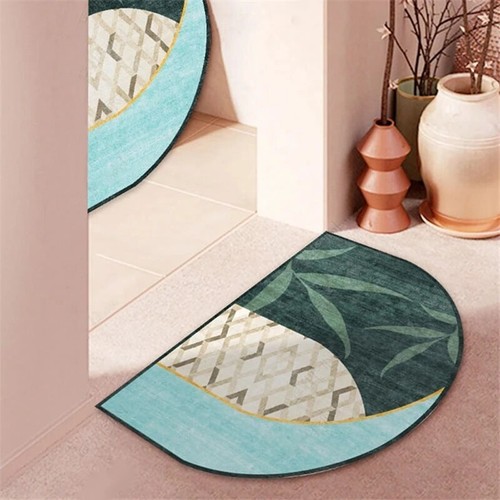 Anti-slip Doormat Dust Semicircle Entrance Mats Proof Area Rug Removable Floor - Picture 14 of 24