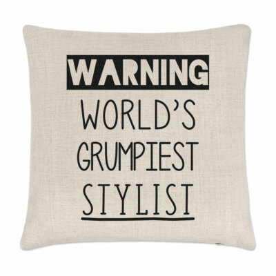 Warnung World's Grumpiest Stylist Kissenbezug Toll Best Friseur