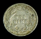 1907 Barber Silver Dime FREE SHIPPING (B293)