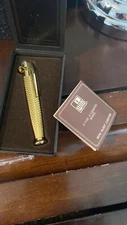 ❤️❤️1960s Or 1970s Flint Goldtone Lighter. Pen Style By Win Of Japan Serial#1300