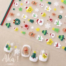 Christmas Nail Art Stickers Reindeer, Snowman, Santa, Bears,Cookies 