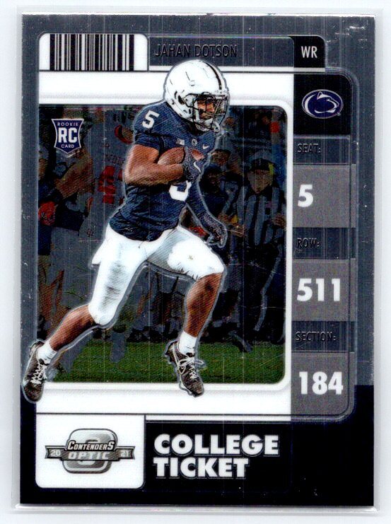 Jahan Dotson 2022 Panini Chronicles Draft Picks Rookie Contenders Optic #14