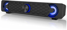 Altoparlanti PC, USB Soundbar, Altoparlante da Gioco Con Fantastiche Luci LED, A