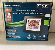 Pandigital 7" LCD Digital Photo Frame Black Pan7000DW Manufacture Sealed